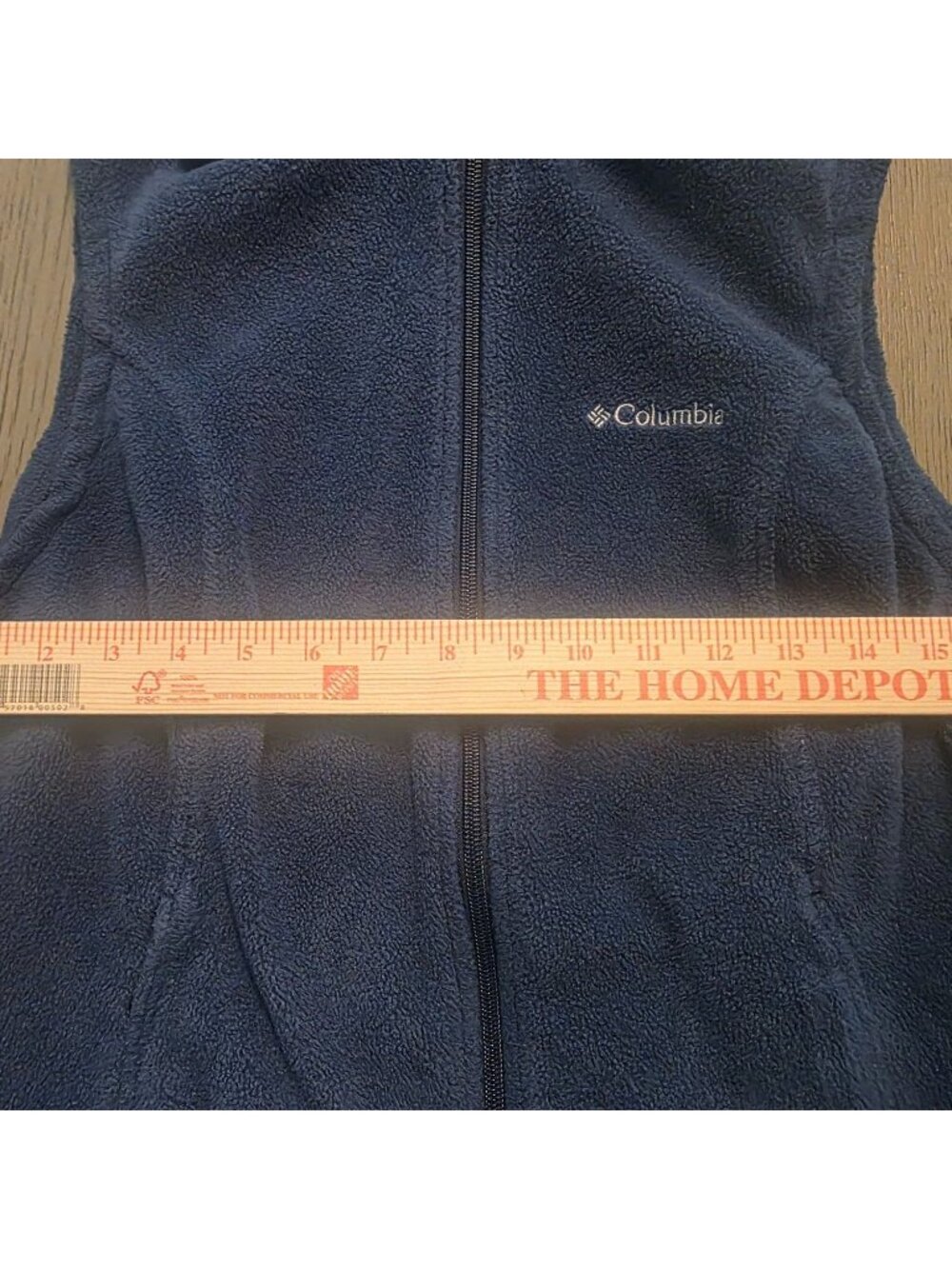 Columbia Ladies Blue Sleeveless Fleece Mock Neck Vest S Lightweight - Picture 6 of 8